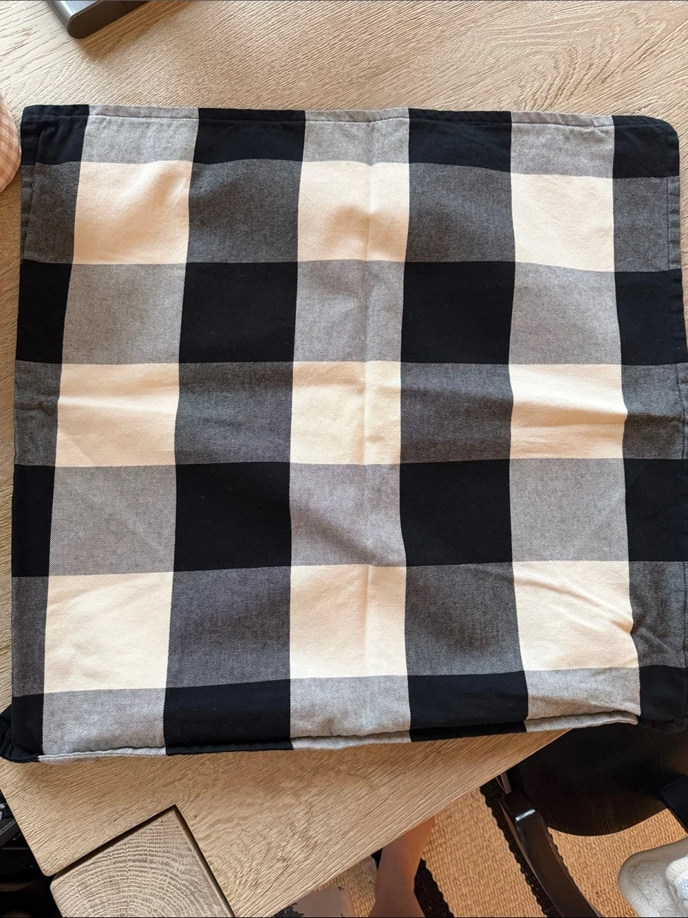 Pottery barn Buffalo Check euro pillow shams- set of two NWOT